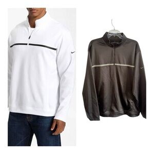 NWT Nike Golf Tour Brown Performance 1/4 Zip Lightweight Pullover Jacket Size XL